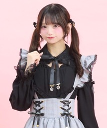 ハートパッチワークブラウス