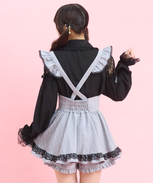 Secret Honey(シークレットハニー)の「ハートパッチワークブラウス(シャツ/ブラウス・レディース・ブラック/オフホワイト/グレー・MEDIUM)」の10枚目の写真