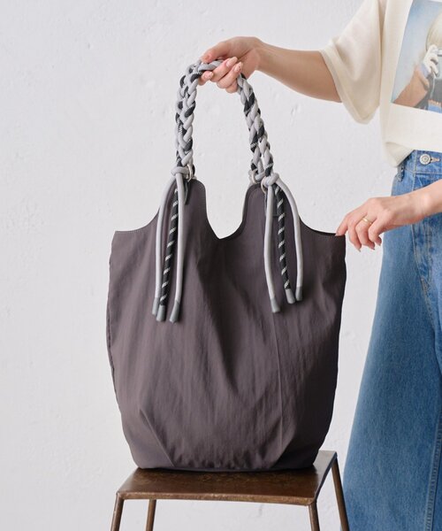 CIAOPANIC TYPY（チャオパニックティピー）の「:撥水ナイロンロープハンドルトートBAG（トートバッグ・レディース・ベージュ/チャコールグレー/カーキ/アイボリー・ONE SIZE）」の7枚目の写真