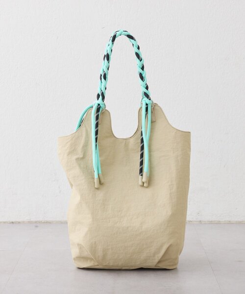 CIAOPANIC TYPY（チャオパニックティピー）の「:【大容量／軽量】撥水ナイロンロープハンドルトートBAG（トートバッグ・レディース・ベージュ/チャコールグレー/カーキ/アイボリー・ONE SIZE）」の12枚目の写真