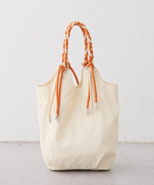 CIAOPANIC TYPY（チャオパニックティピー）の「:【大容量／軽量】撥水ナイロンロープハンドルトートBAG（トートバッグ・レディース・ベージュ/チャコールグレー/カーキ/アイボリー・ONE SIZE）」の14枚目の写真