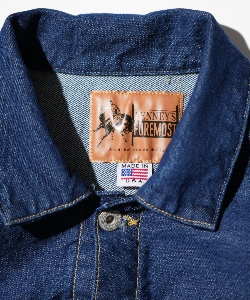 PENNEYS(ぺニーズ)の「PENNY’S FOREMOST ぺニーズフォアモスト / WW Ⅱ T-BACK JACKET(デニムジャケット・メンズ・インディゴブルー・42inch/44inch)」の3枚目の写真