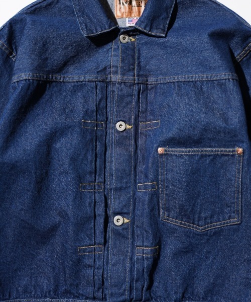 PENNEYS(ぺニーズ)の「PENNY’S FOREMOST ぺニーズフォアモスト / WW Ⅱ T-BACK JACKET(デニムジャケット・メンズ・インディゴブルー・42inch/44inch)」の4枚目の写真