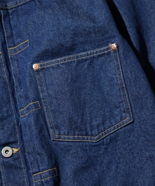 PENNEYS(ぺニーズ)の「PENNY’S FOREMOST ぺニーズフォアモスト / WW Ⅱ T-BACK JACKET(デニムジャケット・メンズ・インディゴブルー・42inch/44inch)」の6枚目の写真