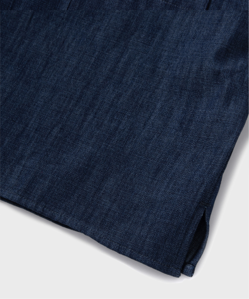 NONBLANK(ノンブランク)の「ラグランデニムハーフスリーブシャツ _INDIGO(シャツ/ブラウス・レディース・その他・MEDIUM/LARGE/X-LARGE/SMALL)」の7枚目の写真