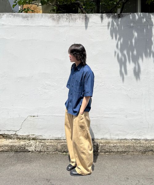 NONBLANK(ノンブランク)の「ラグランデニムハーフスリーブシャツ _INDIGO(シャツ/ブラウス・レディース・その他・MEDIUM/LARGE/X-LARGE/SMALL)」の10枚目の写真