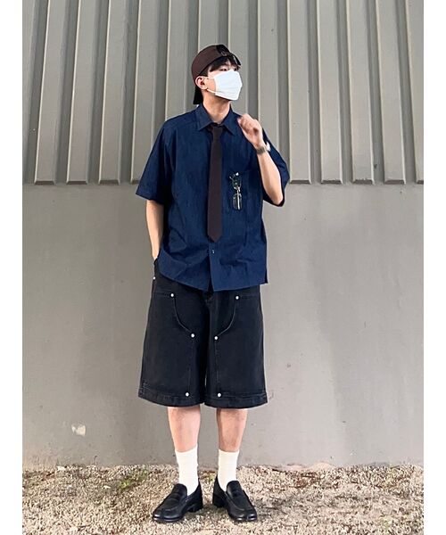 NONBLANK(ノンブランク)の「ラグランデニムハーフスリーブシャツ _INDIGO(シャツ/ブラウス・レディース・その他・MEDIUM/LARGE/X-LARGE/SMALL)」の12枚目の写真