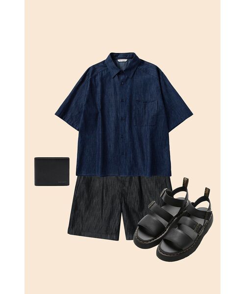 NONBLANK(ノンブランク)の「ラグランデニムハーフスリーブシャツ _INDIGO(シャツ/ブラウス・レディース・その他・MEDIUM/LARGE/X-LARGE/SMALL)」の17枚目の写真