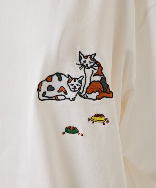 ear PAPILLONNER（イアパピヨネ）の「【KEN NAKAYAMA×ear】コラボTシャツ《手洗い可》（Tシャツ/カットソー・レディース・ホワイト系その他2/ホワイト系その他・FREE）」の8枚目の写真