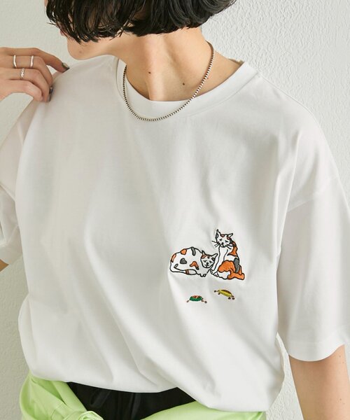 ear PAPILLONNER（イアパピヨネ）の「【KEN NAKAYAMA×ear】コラボTシャツ《手洗い可》（Tシャツ/カットソー・レディース・ホワイト系その他2/ホワイト系その他・FREE）」の16枚目の写真