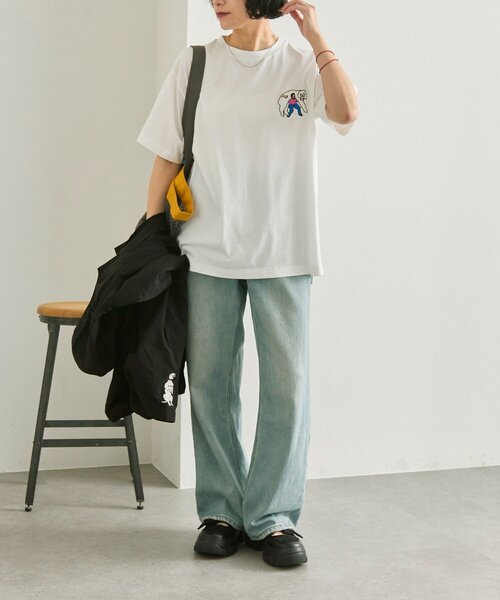 ear PAPILLONNER（イアパピヨネ）の「【KEN NAKAYAMA×ear】コラボTシャツ《手洗い可》（Tシャツ/カットソー・レディース・ホワイト系その他2/ホワイト系その他・FREE）」の19枚目の写真