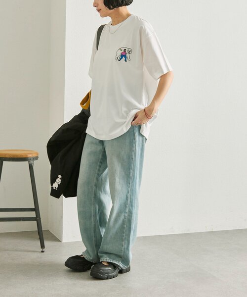 ear PAPILLONNER（イアパピヨネ）の「【KEN NAKAYAMA×ear】コラボTシャツ《手洗い可》（Tシャツ/カットソー・レディース・ホワイト系その他2/ホワイト系その他・FREE）」の20枚目の写真