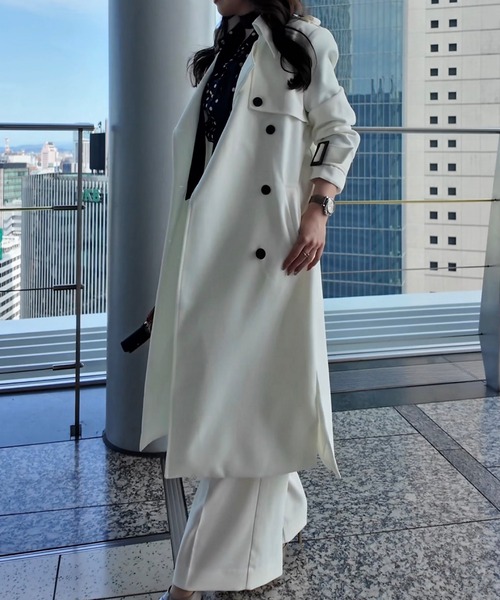 THEODORIC.dy(セオドリックディ)の「ジェニー ロングトレンチコート(トレンチコート・レディース・アイボリー・FREE)」の6枚目の写真