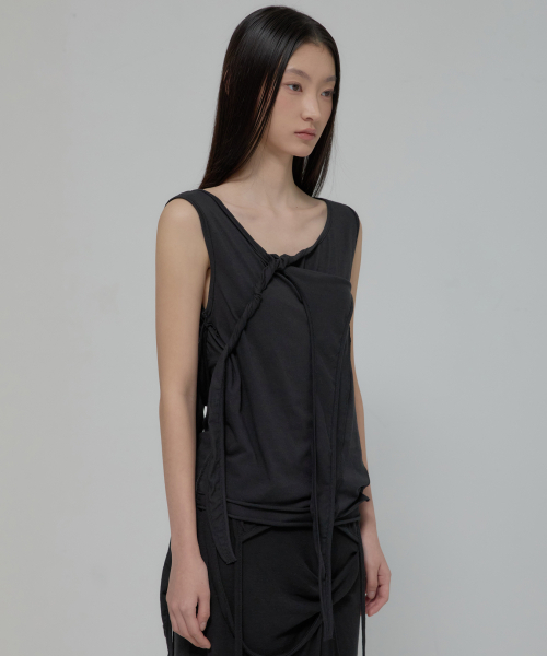 FLAREUP（フレアアップ）の「3-Layered Braided Sleeveless (FL-128_Black)（Tシャツ/カットソー・レディース・ブラック・OS）」の15枚目の写真