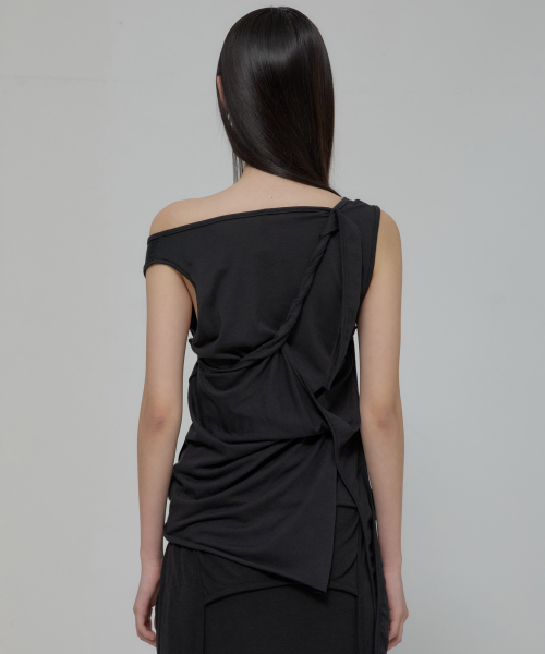 FLAREUP（フレアアップ）の「3-Layered Braided Sleeveless (FL-128_Black)（Tシャツ/カットソー・レディース・ブラック・OS）」の13枚目の写真