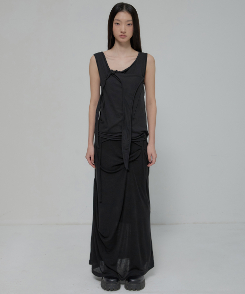 FLAREUP（フレアアップ）の「3-Layered Braided Sleeveless (FL-128_Black)（Tシャツ/カットソー・レディース・ブラック・OS）」の11枚目の写真