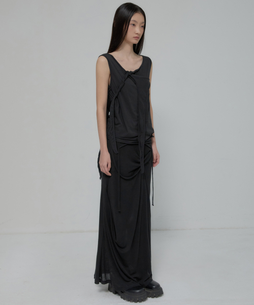 FLAREUP（フレアアップ）の「3-Layered Braided Sleeveless (FL-128_Black)（Tシャツ/カットソー・レディース・ブラック・OS）」の10枚目の写真