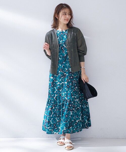 UNTITLED(アンタイトル)の「【7色展開/ゆったり/ショート丈】シアートリコットカーディガン(カーディガン/ボレロ・レディース・オフホワイト/チャコールグレー/ブラウン系その他/ピンク系/ブルー系その他/ワインレッド/ピンク・00/02/04/44/48)」の16枚目の写真