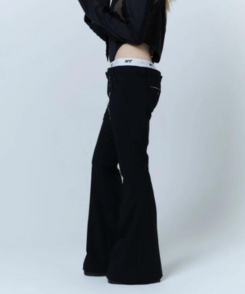 neith.(ネイス)の「neith./ネイス/Destroyed Flare Trousers(スラックス・レディース・グレー/ブラック・F)」の3枚目の写真