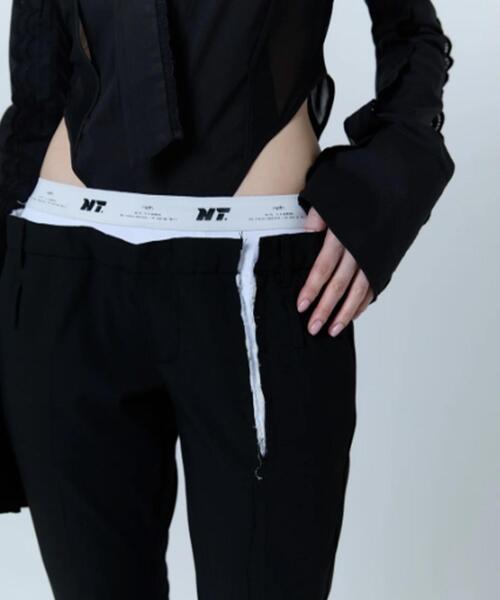 neith.(ネイス)の「neith./ネイス/Destroyed Flare Trousers(スラックス・レディース・グレー/ブラック・F)」の7枚目の写真