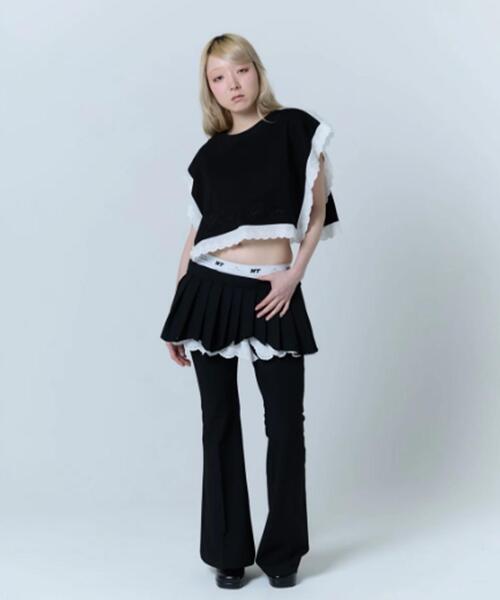 neith.(ネイス)の「neith./ネイス/Destroyed Flare Trousers(スラックス・レディース・グレー/ブラック・F)」の10枚目の写真