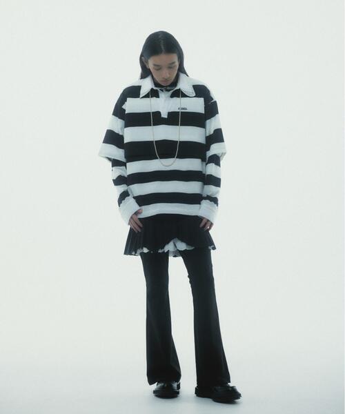 neith.(ネイス)の「neith./ネイス/Destroyed Flare Trousers(スラックス・レディース・グレー/ブラック・F)」の21枚目の写真