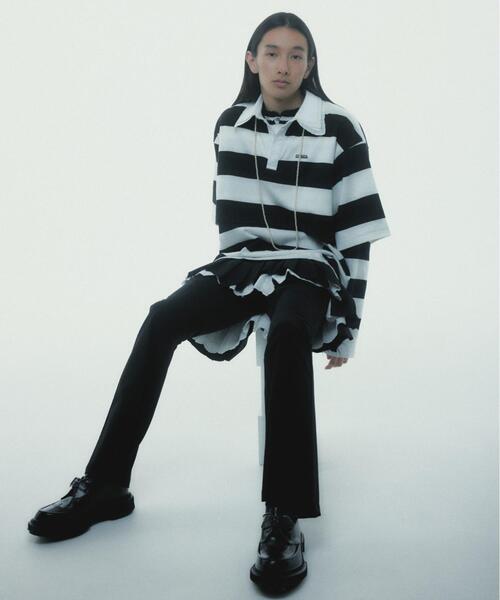 neith.(ネイス)の「neith./ネイス/Destroyed Flare Trousers(スラックス・レディース・グレー/ブラック・F)」の22枚目の写真