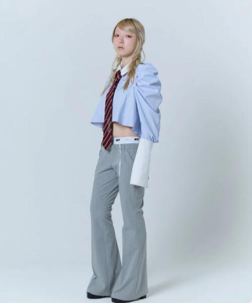neith.(ネイス)の「neith./ネイス/Destroyed Flare Trousers(スラックス・レディース・グレー/ブラック・F)」の12枚目の写真