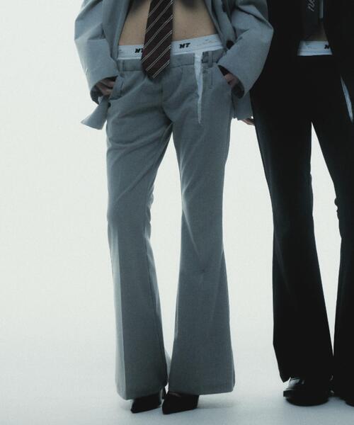 neith.(ネイス)の「neith./ネイス/Destroyed Flare Trousers(スラックス・レディース・グレー/ブラック・F)」の17枚目の写真