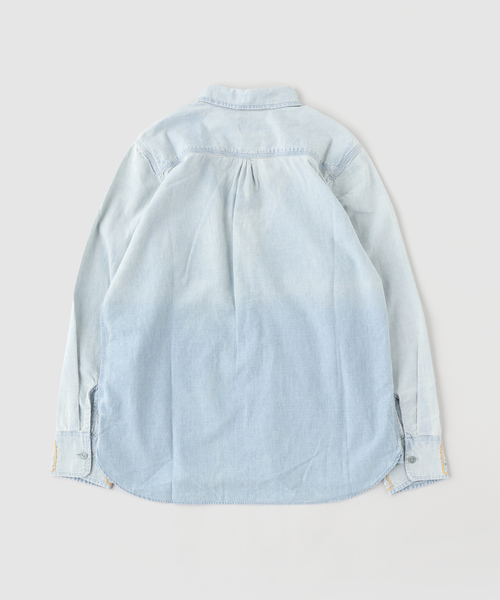 WYTHE(ワイス)の「WYTHE / ワイス Embroidered Chambray Workshirt(シャツ/ブラウス・メンズ・ブルー系その他・LARGE/MEDIUM)」の2枚目の写真