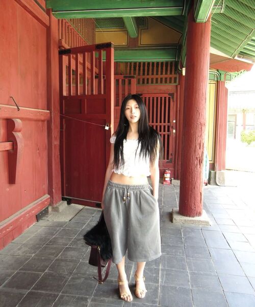 MAINBOOTH（メインブース）の「Haze Sweat Shorts(CHARCOAL)（その他パンツ・レディース・その他・1/2）」の2枚目の写真