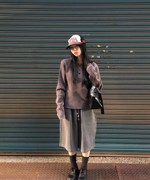 MAINBOOTH（メインブース）の「Haze Sweat Shorts(CHARCOAL)（その他パンツ・レディース・その他・1/2）」の3枚目の写真