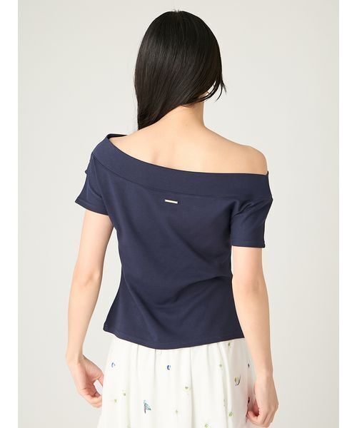 FRAY I.D(フレイアイディー)の「2wayオフショルカットソー/ウォッシャブル(Tシャツ/カットソー・レディース・その他/ネイビー/ホワイト/レッド・F)」の17枚目の写真