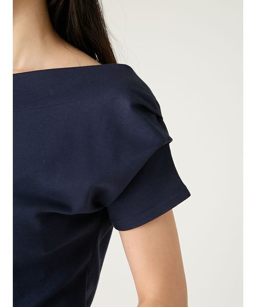FRAY I.D(フレイアイディー)の「2wayオフショルカットソー/ウォッシャブル(Tシャツ/カットソー・レディース・その他/ネイビー/ホワイト/レッド・F)」の14枚目の写真