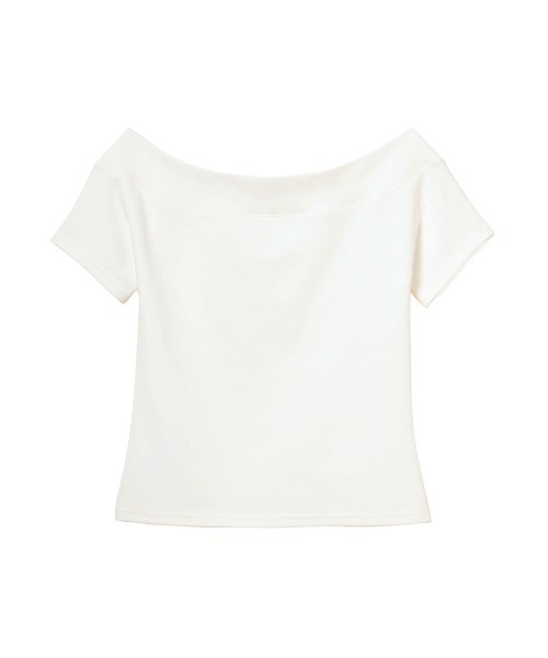 FRAY I.D(フレイアイディー)の「2wayオフショルカットソー/ウォッシャブル(Tシャツ/カットソー・レディース・その他/ネイビー/ホワイト/レッド・F)」の22枚目の写真