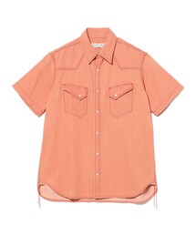 【別注】REMI RELIEF / Denim Western shirt Short Sleeve Color Denim
