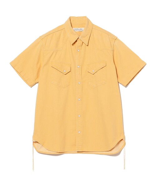 REMI RELIEF（レミレリーフ）の「【別注】REMI RELIEF / Denim Western shirt Short Sleeve Color Denim（シャツ/ブラウス・メンズ・ピンク/クリーム・MEDIUM/X-LARGE/LARGE）」の3枚目の写真