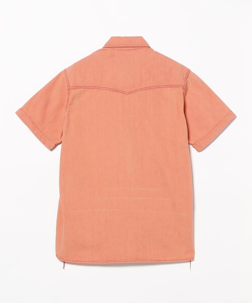 REMI RELIEF（レミレリーフ）の「【別注】REMI RELIEF / Denim Western shirt Short Sleeve Color Denim（シャツ/ブラウス・メンズ・ピンク/クリーム・MEDIUM/X-LARGE/LARGE）」の10枚目の写真