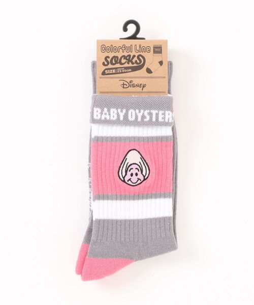 Disney(ディズニー)の「【 Disney 】 カラフルラインソックス 26S4(ソックス/靴下・レディース・ライトブルー/グレー/ライトイエロー/レモンイエロー/ブルー/スカイブルー/エメラルド/ライトピンク/パープル/イエロー/オレンジ/ピンク/グリーン/ライトグリーン/レッド・FREE)」の2枚目の写真