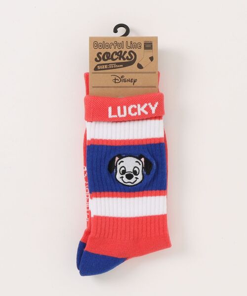 Disney(ディズニー)の「【 Disney 】 カラフルラインソックス 26S4(ソックス/靴下・レディース・ライトブルー/グレー/ライトイエロー/レモンイエロー/ブルー/スカイブルー/エメラルド/ライトピンク/パープル/イエロー/オレンジ/ピンク/グリーン/ライトグリーン/レッド・FREE)」の13枚目の写真