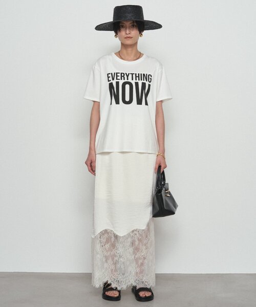 LOUNGEDRESS（ラウンジドレス）の「NOWロゴT（Tシャツ/カットソー・レディース・オフホワイト/チャコールグレー/ピンク・FREE）」の5枚目の写真