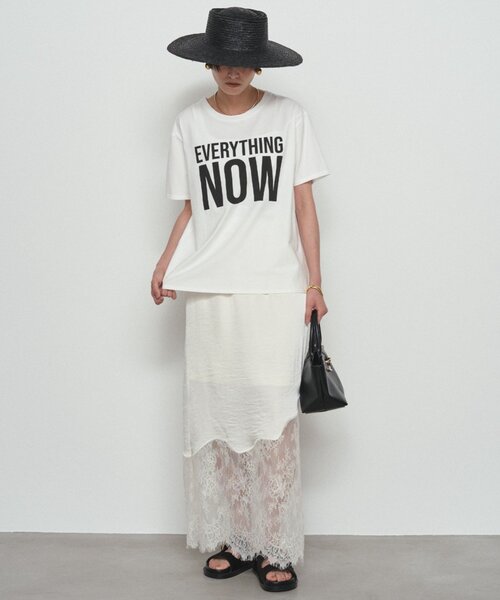 LOUNGEDRESS（ラウンジドレス）の「NOWロゴT（Tシャツ/カットソー・レディース・オフホワイト/チャコールグレー/ピンク・FREE）」の6枚目の写真
