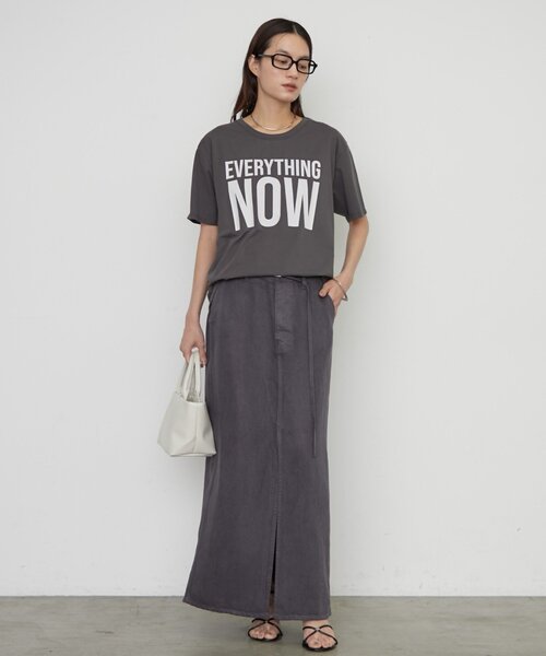 LOUNGEDRESS（ラウンジドレス）の「NOWロゴT（Tシャツ/カットソー・レディース・オフホワイト/チャコールグレー/ピンク・FREE）」の15枚目の写真