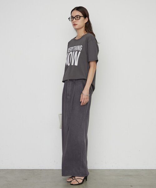 LOUNGEDRESS（ラウンジドレス）の「NOWロゴT（Tシャツ/カットソー・レディース・オフホワイト/チャコールグレー/ピンク・FREE）」の16枚目の写真