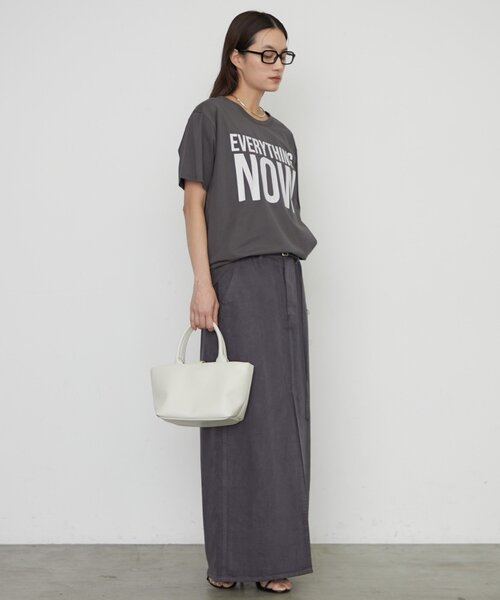 LOUNGEDRESS（ラウンジドレス）の「NOWロゴT（Tシャツ/カットソー・レディース・オフホワイト/チャコールグレー/ピンク・FREE）」の19枚目の写真