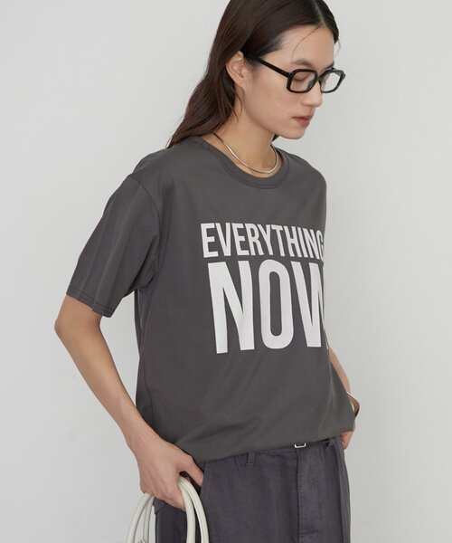 LOUNGEDRESS（ラウンジドレス）の「NOWロゴT（Tシャツ/カットソー・レディース・オフホワイト/チャコールグレー/ピンク・FREE）」の21枚目の写真