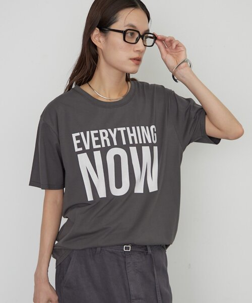 LOUNGEDRESS（ラウンジドレス）の「NOWロゴT（Tシャツ/カットソー・レディース・オフホワイト/チャコールグレー/ピンク・FREE）」の22枚目の写真