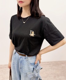 【男女兼用で着れるユニセックスアイテム★】メンズ さらさら 天竺 ワンポイント 刺繍 半袖 Tシャツ