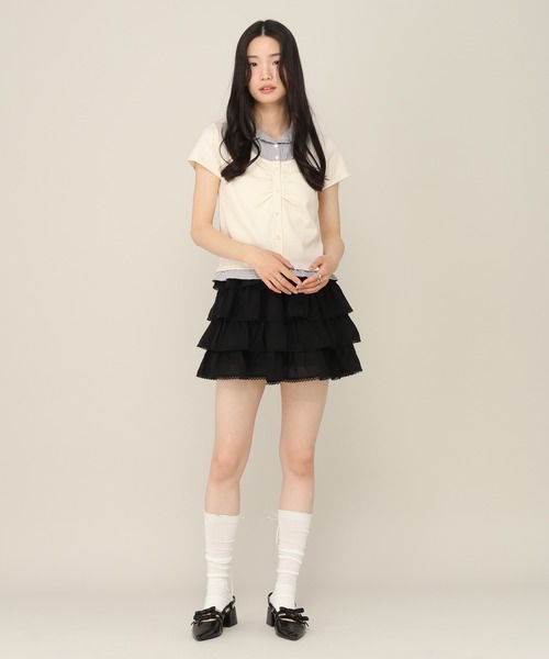 Heather(ヘザー)の「ティアードフリルミニスカート 774427(スカート・レディース・ホワイト・FREE)」の13枚目の写真