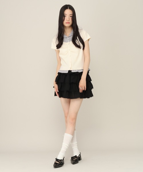 Heather(ヘザー)の「ティアードフリルミニスカート 774427(スカート・レディース・ホワイト・FREE)」の14枚目の写真